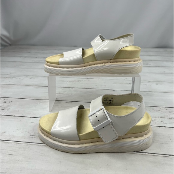 Dr. Martens Romi Chunky Platform Sandals Size 5 Women in Eggshell White - Picture 3 of 12
